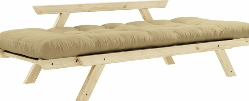 Canapé 2 places beige blé Bepop - Karup Design