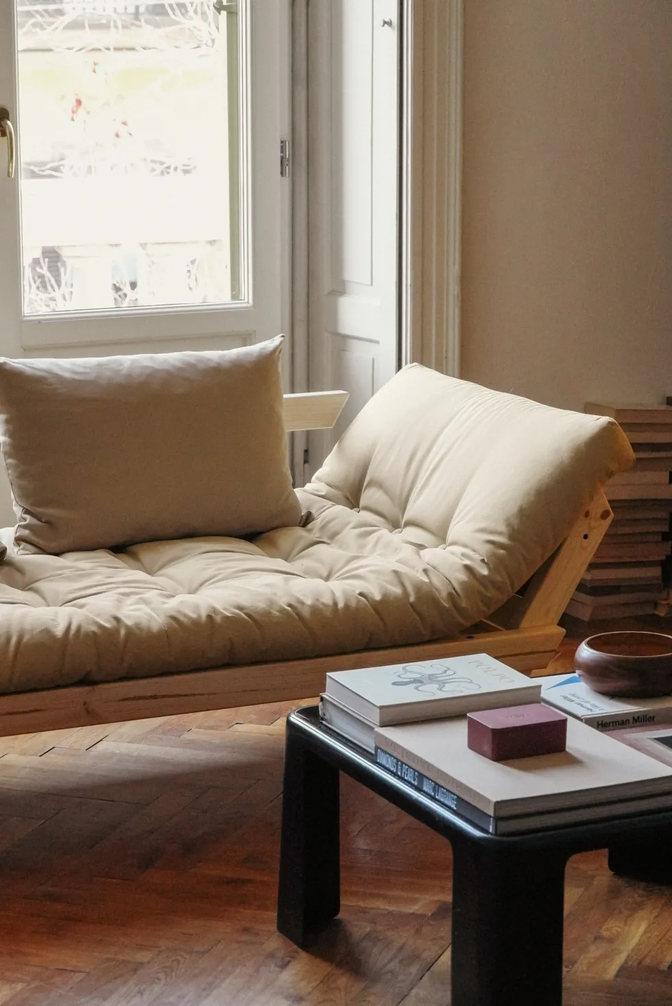 Canapé 2 places beige blé Bepop - Karup Design