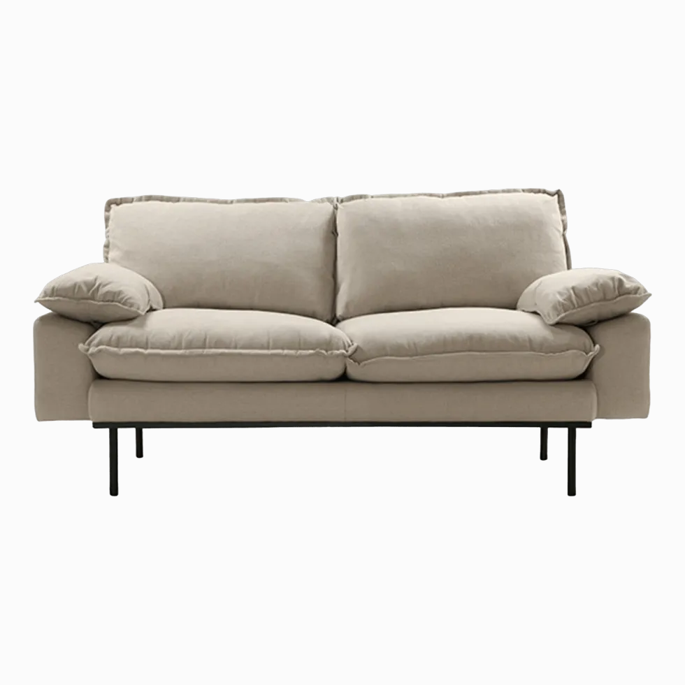 Canapé 2 places beige Retro - HKliving