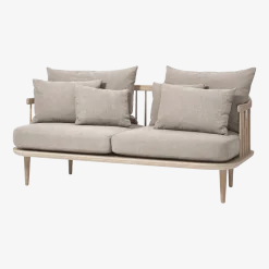 Canapé 2 places beige SC2 Fly - &tradition