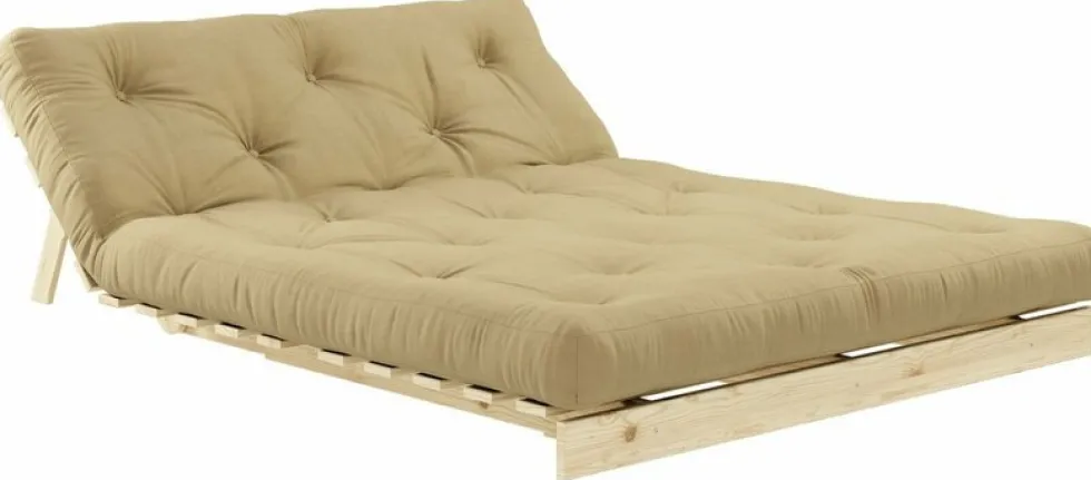 Canapé 2 places convertible beige blé Roots - Karup Design
