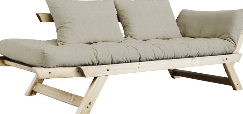 Canapé 2 places convertible en lin Bebop - Karup Design