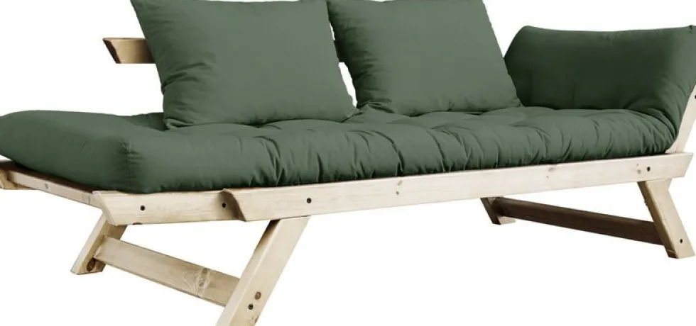 Canapé 2 places convertible vert Bebop - Karup Design