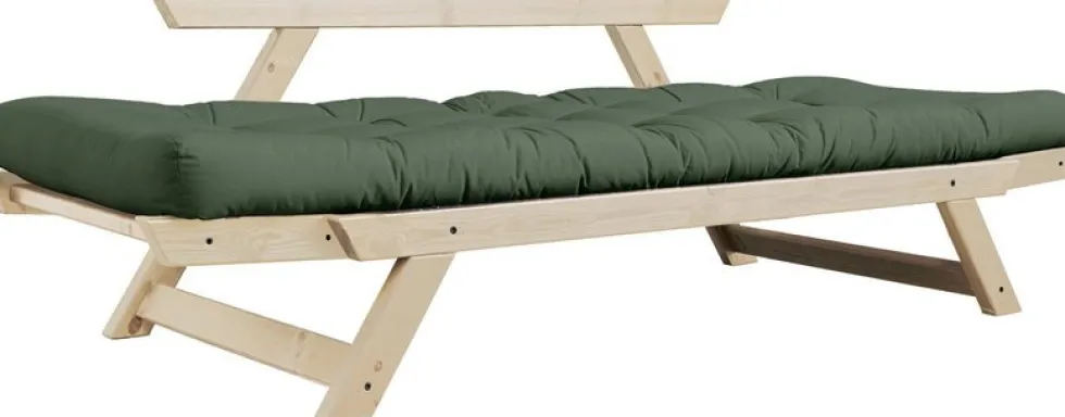 Canapé 2 places convertible vert Bebop - Karup Design