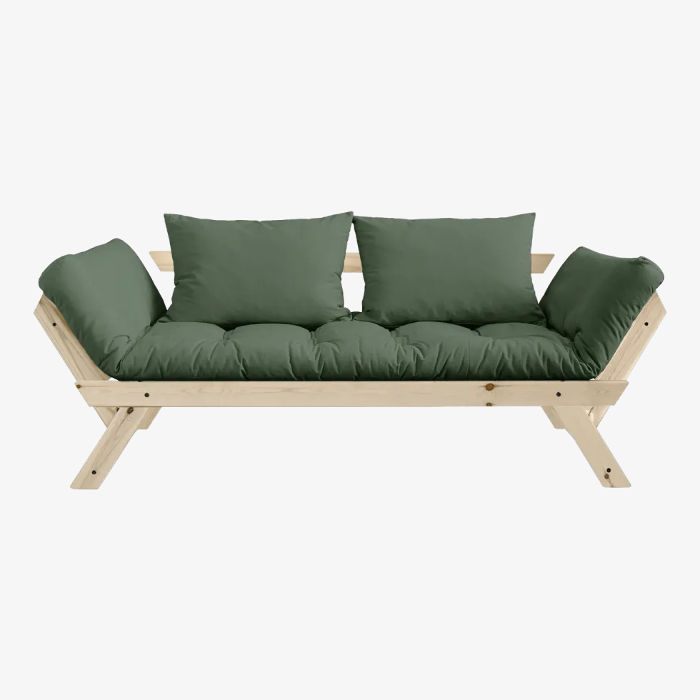 Canapé 2 places convertible vert Bebop - Karup Design