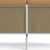 Canapé 2 places en acier et cuir camel Man - NORR11