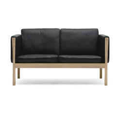 Canapé 2 places en chêne huilé et assise en cuir thor 301 137cm CH162 - Carl Hansen & Søn