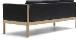 Canapé 3 places en chêne huilé et assise en cuir thor 301 195cm CH163 - Carl Hansen & Søn