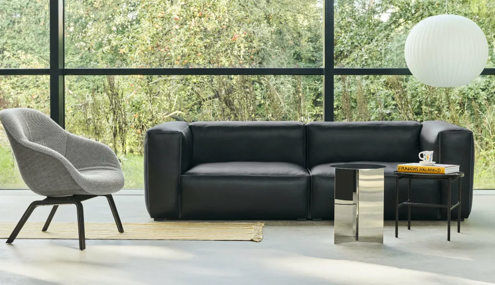 Canapé 2,5 places en cuir Nevada NV2488 Mags Soft combinaison 1 - Hay
