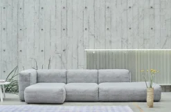 Canapé 2,5 places en cuir Sense black Mags Soft combinaison 3 right - Hay