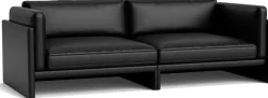 Canapé 3 places en cuir ultra 41599 noir Softy - Normann Copenhagen