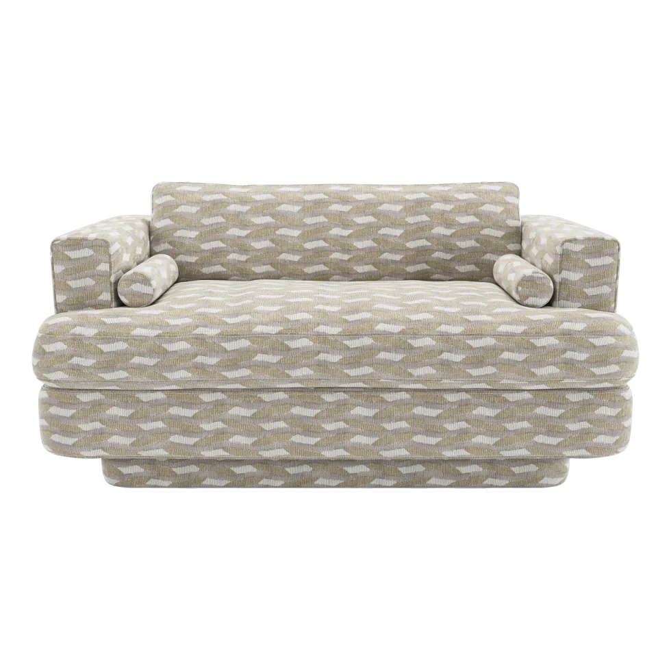 Canapé 2 places en hêtre et tissu escala 06 gris 170x83cm Haus - Versmissen