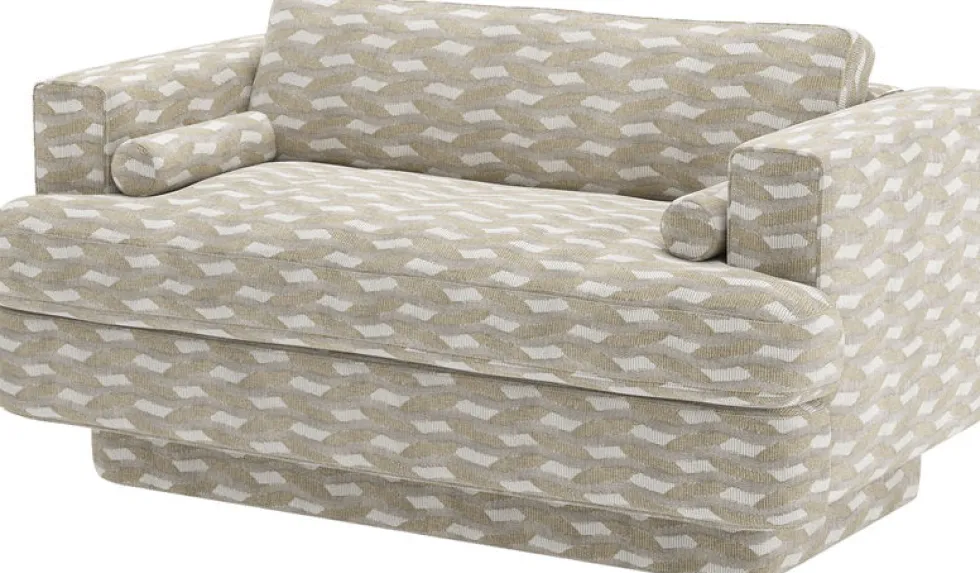 Canapé 2 places en hêtre et tissu escala 06 gris 170x83cm Haus - Versmissen
