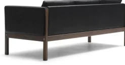 Canapé 3 places en noyer huilé et assise en cuir thor 301 195cm CH163 - Carl Hansen & Søn