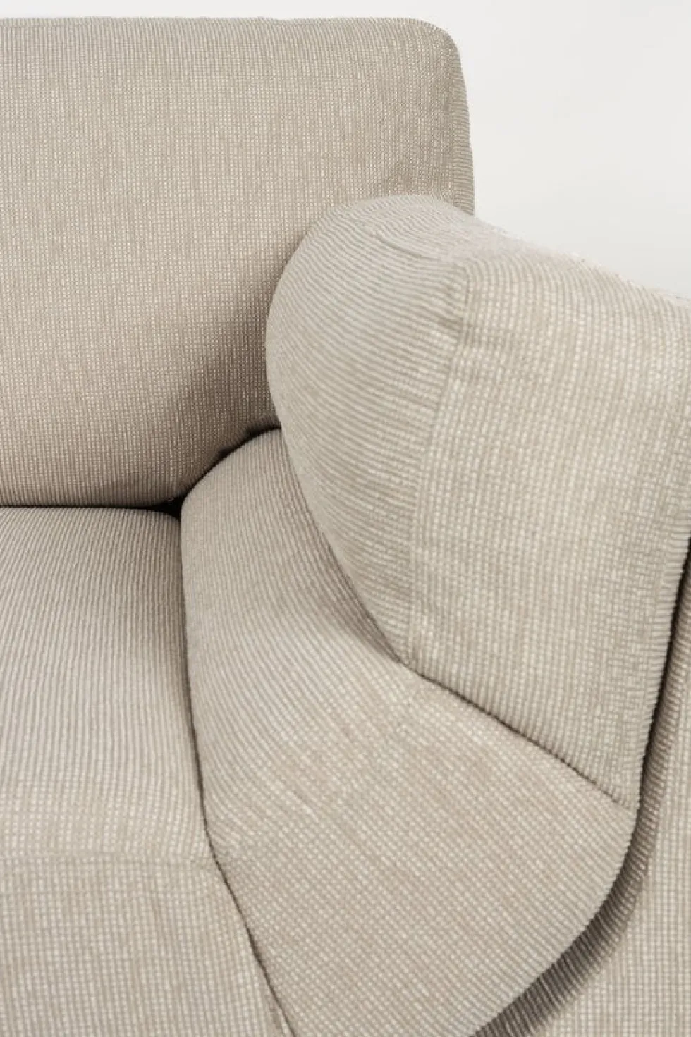 Canapé 3 places en polyester beige 256cm Balcony - Zuiver