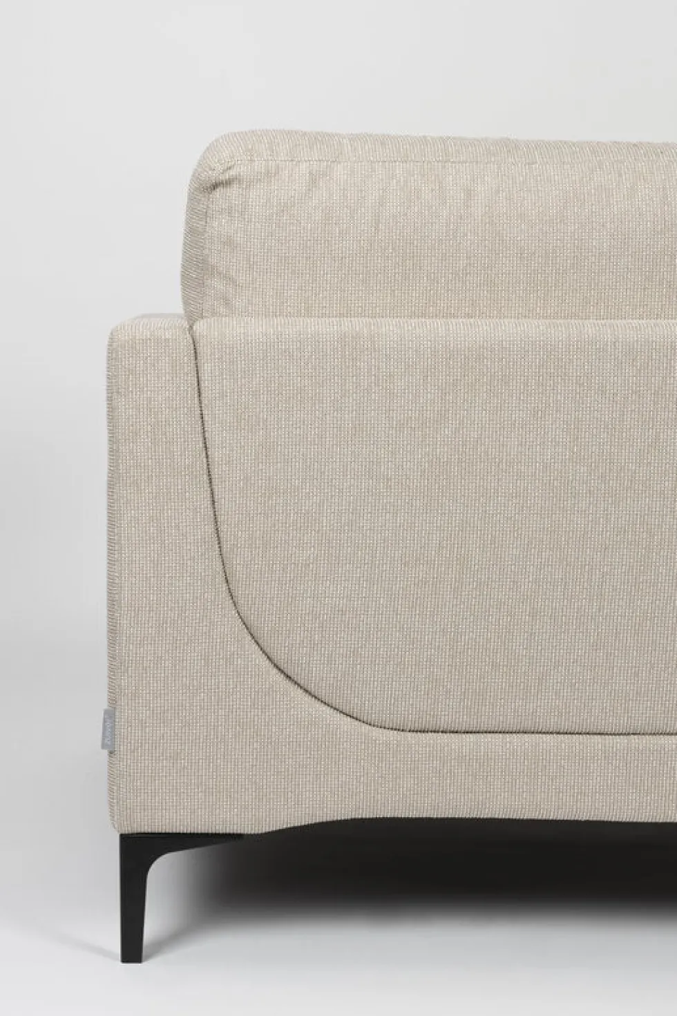 Canapé 3 places en polyester beige 256cm Balcony - Zuiver