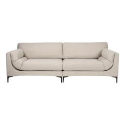 Canapé 3 places en polyester beige 256cm Balcony - Zuiver