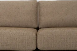 Canapé 3 places en polyester caramel 256cm Balcony - Zuiver