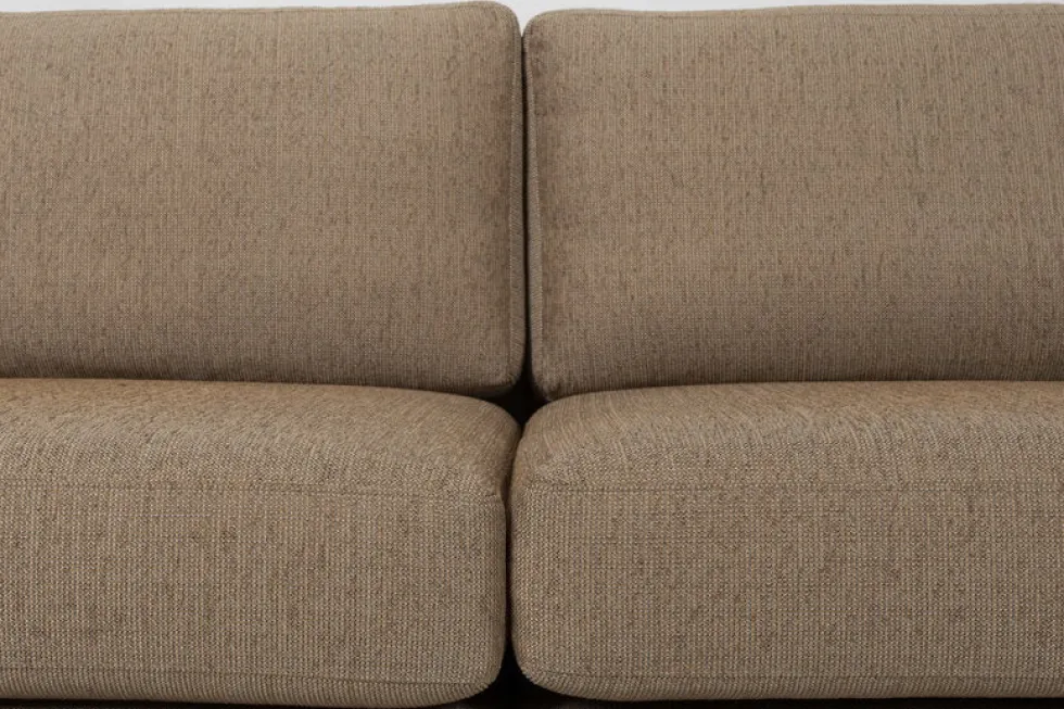 Canapé 3 places en polyester caramel 256cm Balcony - Zuiver