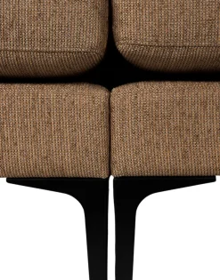 Canapé 3 places en polyester caramel 256cm Balcony - Zuiver