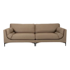 Canapé 3 places en polyester caramel 256cm Balcony - Zuiver