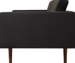 Canapé 2 places en polyester coffee 88x200 cm Wind - Broste Copenhagen