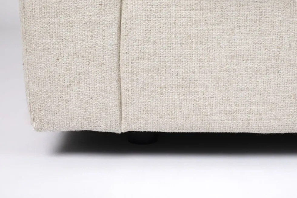 Canapé 3 places en polyester et mélange de lin cream 266cm Sense - Zuiver