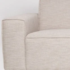 Canapé 2,5 places en polyester latte 200cm Bor - Zuiver