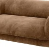 Canapé 2 places en textile marron 189x97x73cm Lancaster - Versmissen