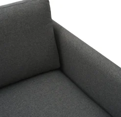 Canapé 2 places en tissu anthracite 170,5 x 87 cm Rar - Normann Copenhagen