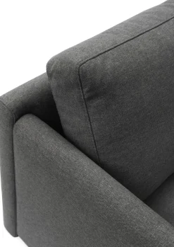 Canapé 2 places en tissu anthracite 170,5 x 87 cm Rar - Normann Copenhagen