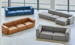 Canapé 2,5 places en tissu Coda 100 Mags Soft combinaison 3 right - Hay