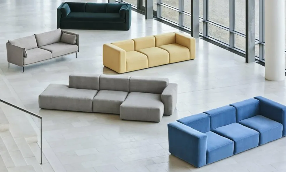 Canapé 2,5 places en tissu Coda 962 Mags Soft combinaison 3 right - Hay