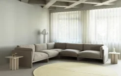 Canapé 3 places en tissu hallingdal 110 gris clair Softy - Normann Copenhagen