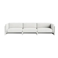 Canapé 4 places en tissu hallingdal 110 gris clair Softy - Normann Copenhagen