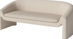 Canapé 2,5 places en tissu monza bouclé beige Mielo - Bolia