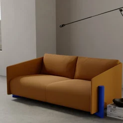 Canapé 3 places en tissu moutarde Timber - Kann Design