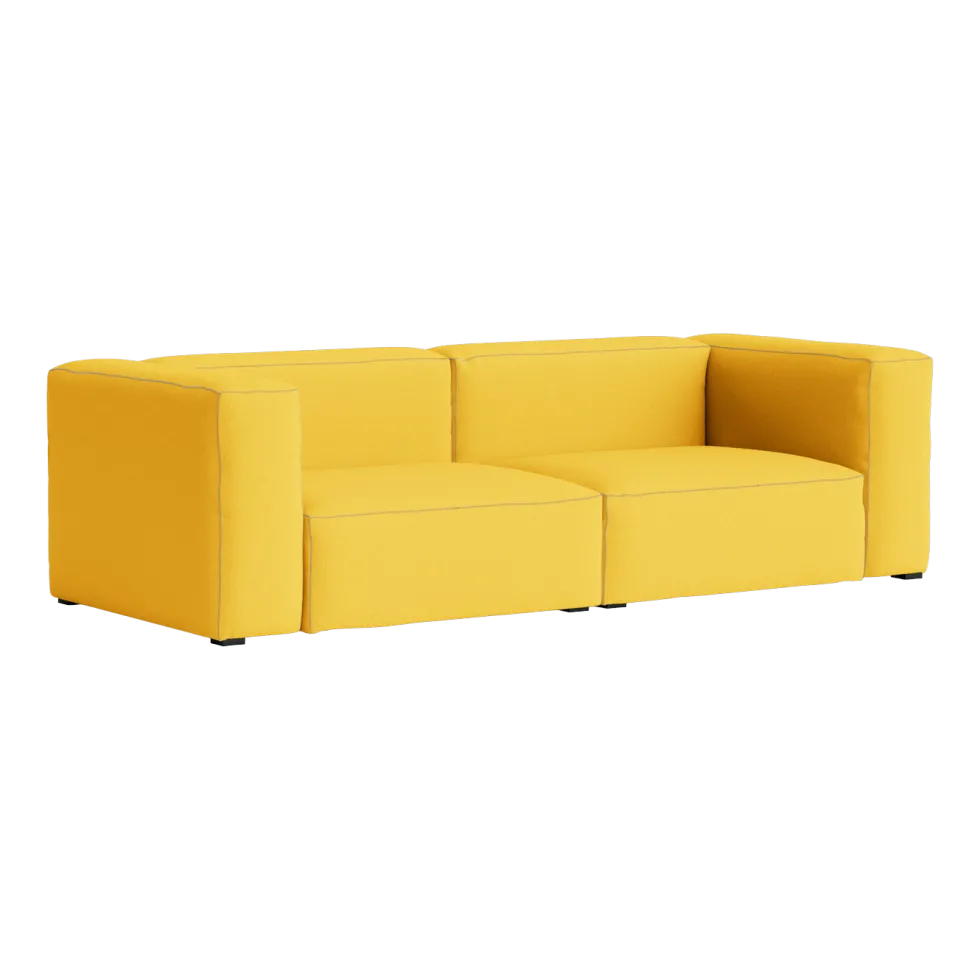 Canapé 2,5 places en tissu Steelcut Trio 446 Mags Soft combinaison 1 - Hay