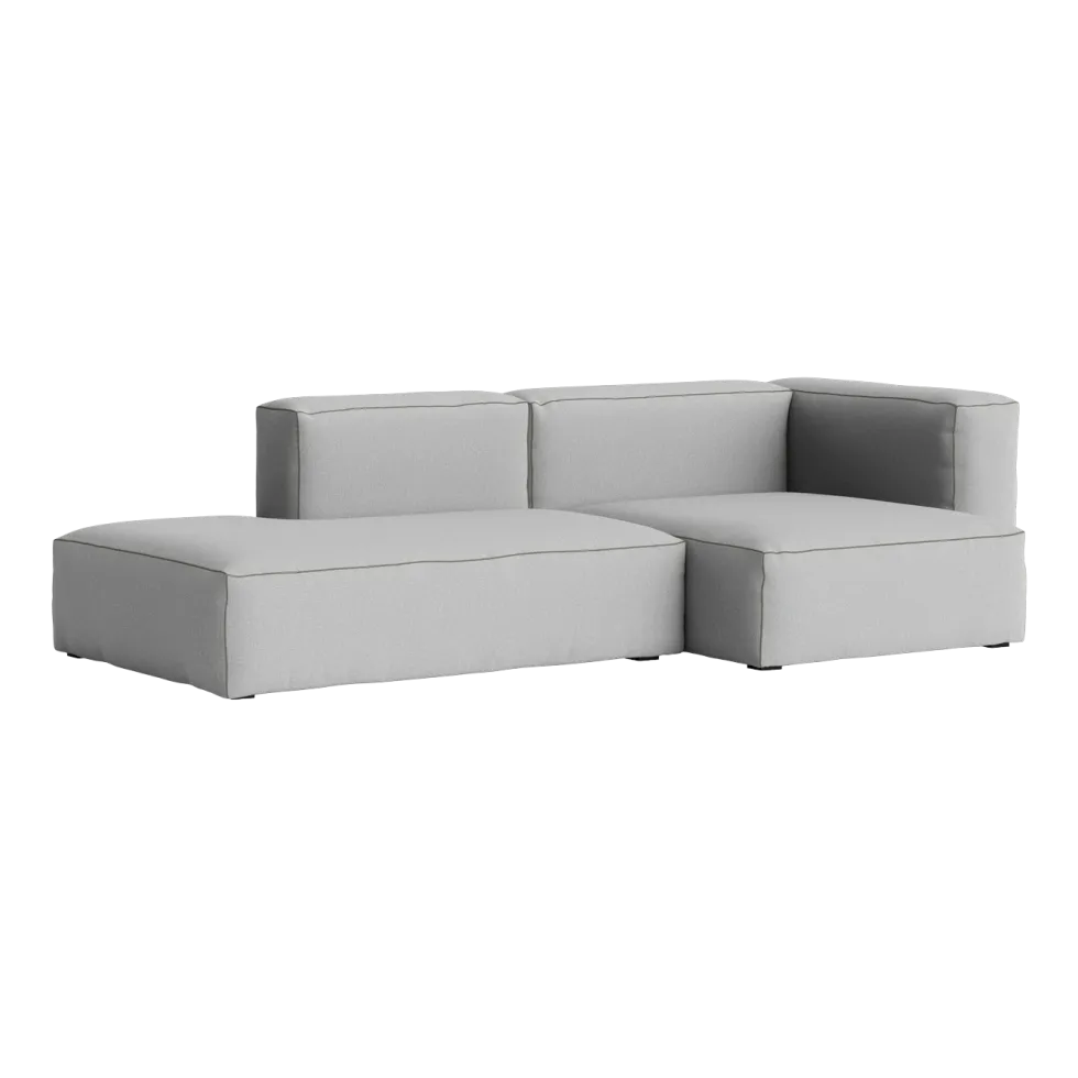 Canapé 2,5 places en tissu Steelcut Trio 113 Mags Soft combinaison 3 right - Hay