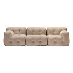 Canapé 3 places en tissu textum avelina beige 315cm Not-A-Sofa - EMKO