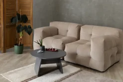 Canapé 2 places en tissu textum avelina chocolat 210cm Not-A-Sofa - EMKO