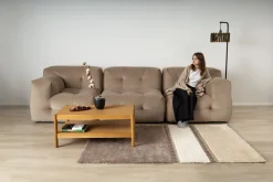 Canapé 3 places en tissu textum avelina chocolat 315cm Not-A-Sofa - EMKO