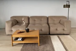 Canapé 3 places en tissu textum avelina gris foncé 315cm Not-A-Sofa - EMKO