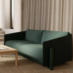 Canapé 3 places en tissu vert Timber - Kann Design