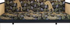 Canapé 3 places en velours Jungle Leopard Cannage - RED Edition