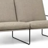 Canapé 2 places extérieur sable et métal noir Desert - Ferm Living