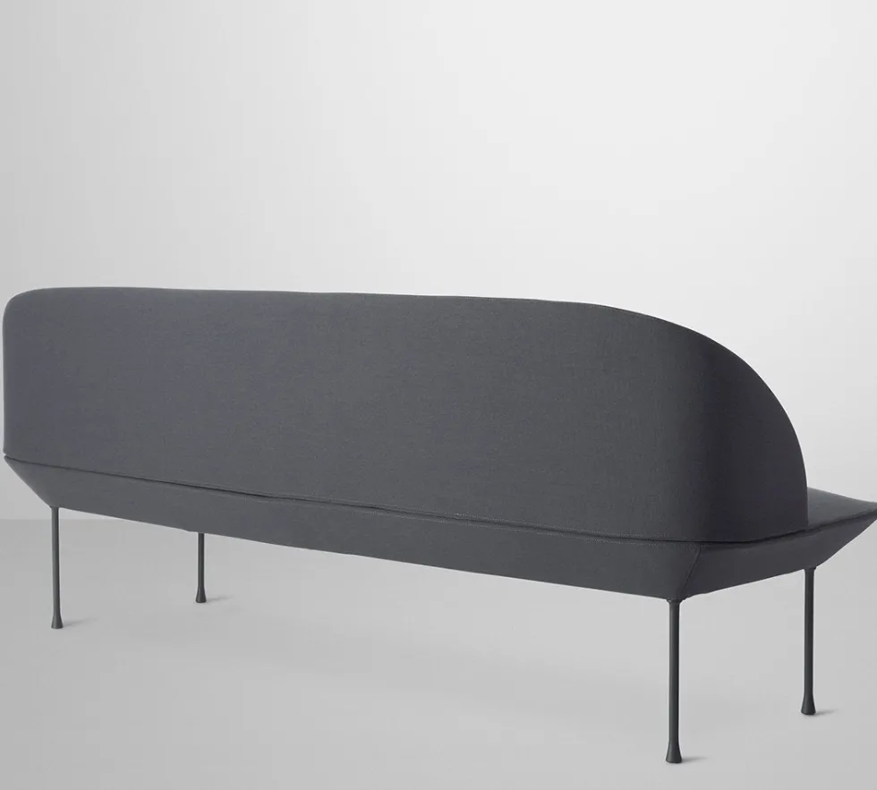 Canapé 3 places gris foncé Oslo - Muuto