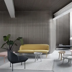 Canapé 3 places gris foncé Oslo - Muuto