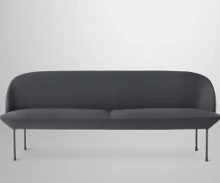 Canapé 3 places gris foncé Oslo - Muuto