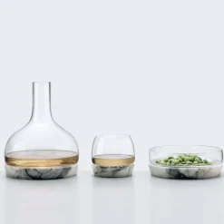 Carafe en verre avec base en marbre Chill - Nude Glass